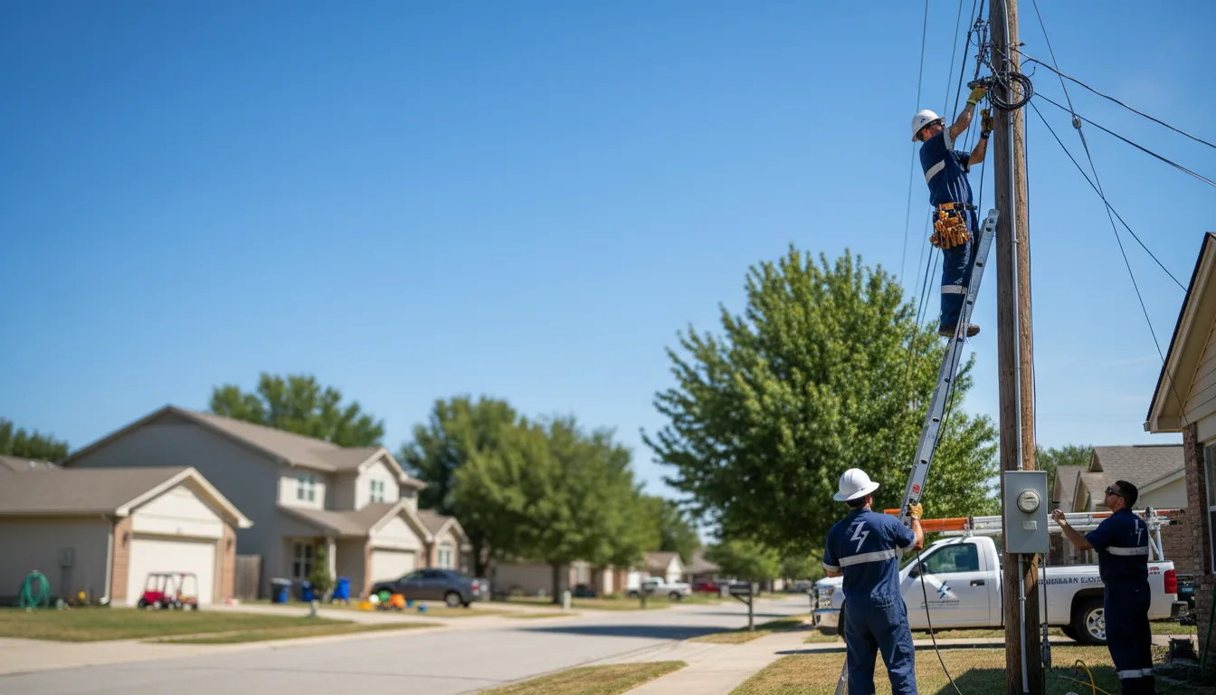 Residential electrician providing installation services in Leachville, AR